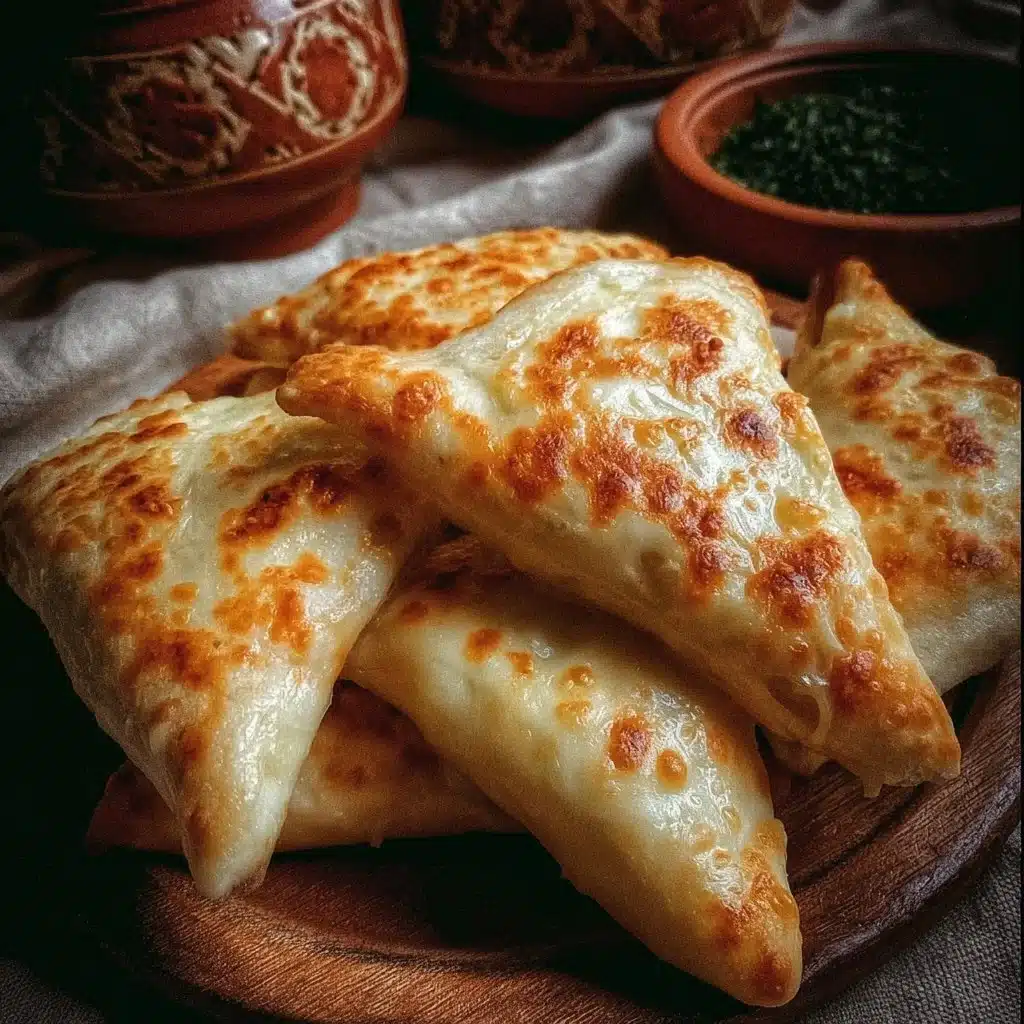 A tray of delicious cheese pastries ready to be served.