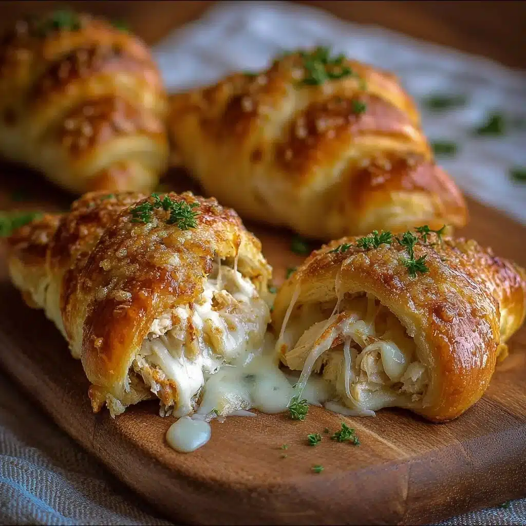 Chicken Alfredo Stuffed Crescents 4 Chicken Alfredo Stuffed Crescents