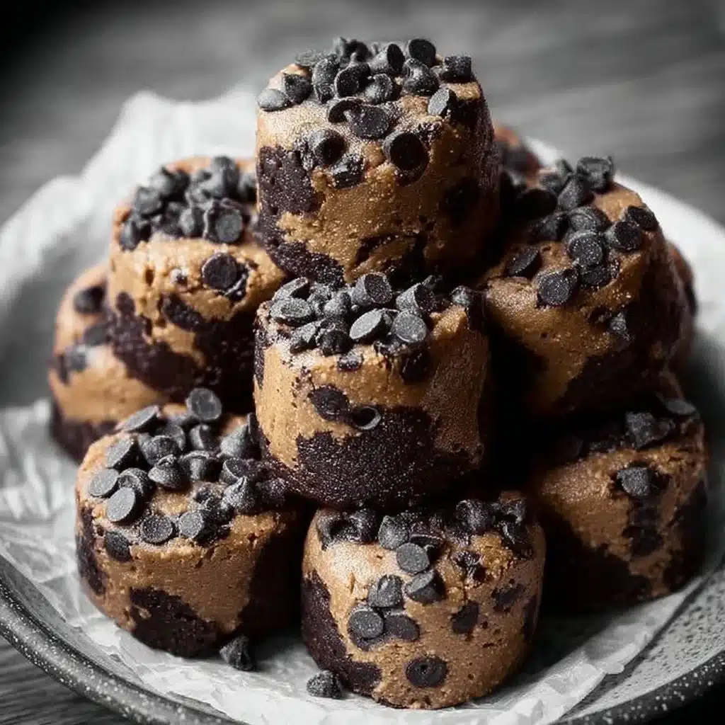 Chocolate Chip Cookie Dough Brownie Bites 4 Chocolate Chip Cookie Dough Brownie Bites
