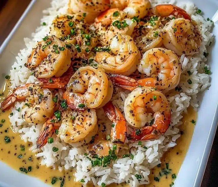 Creamy Garlic Butter Shrimp with Rice 4 Creamy Garlic Butter Shrimp with Rice