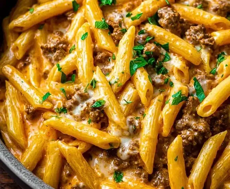 Creamy High Protein Beef Pasta 4 Creamy High Protein Beef Pasta