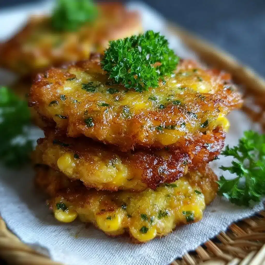Delicious Cheesy Corn Fritters