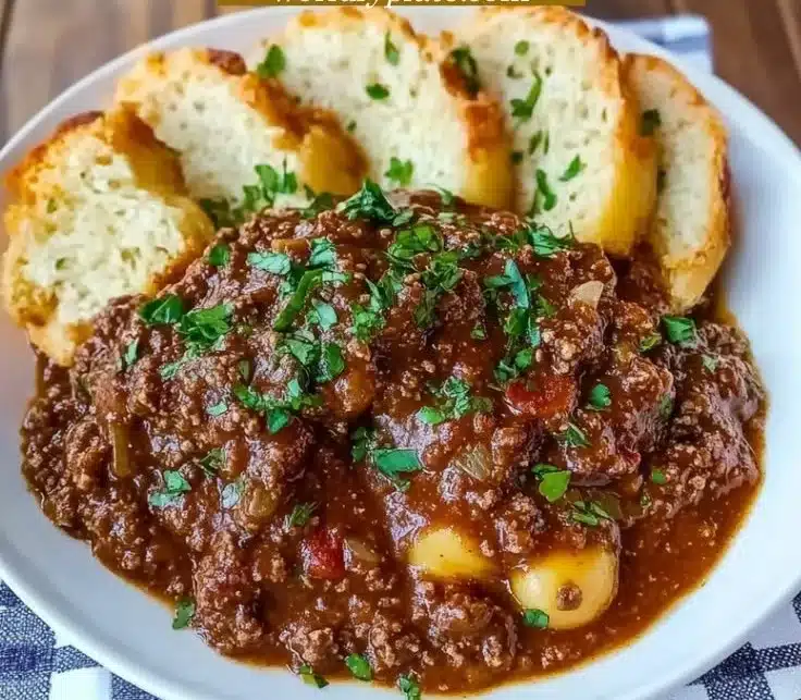 Garlic Bread Sloppy Joes