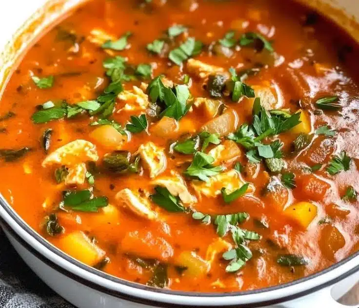 Hearty Chicken Tomato Soup