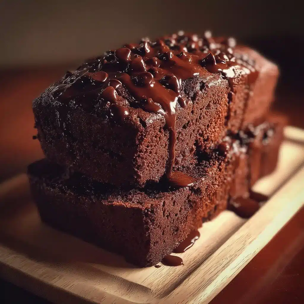 Hot Fudge Brownie Bread 3 Delicious hot fudge brownie bread with rich chocolate flavor.