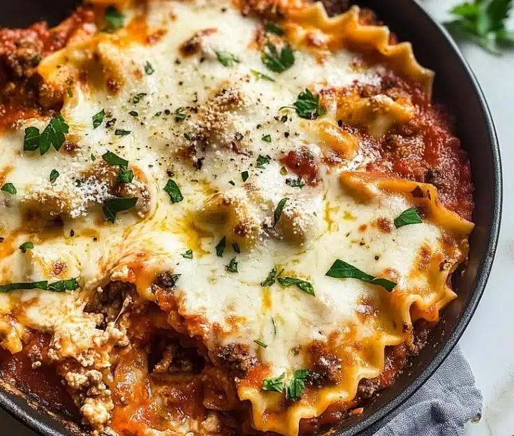 One Pan Skillet Lasagna 4 One Pan Skillet Lasagna
