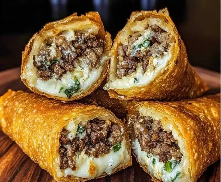 Philly Cheesesteak Egg Rolls 4 Philly Cheesesteak Egg Rolls