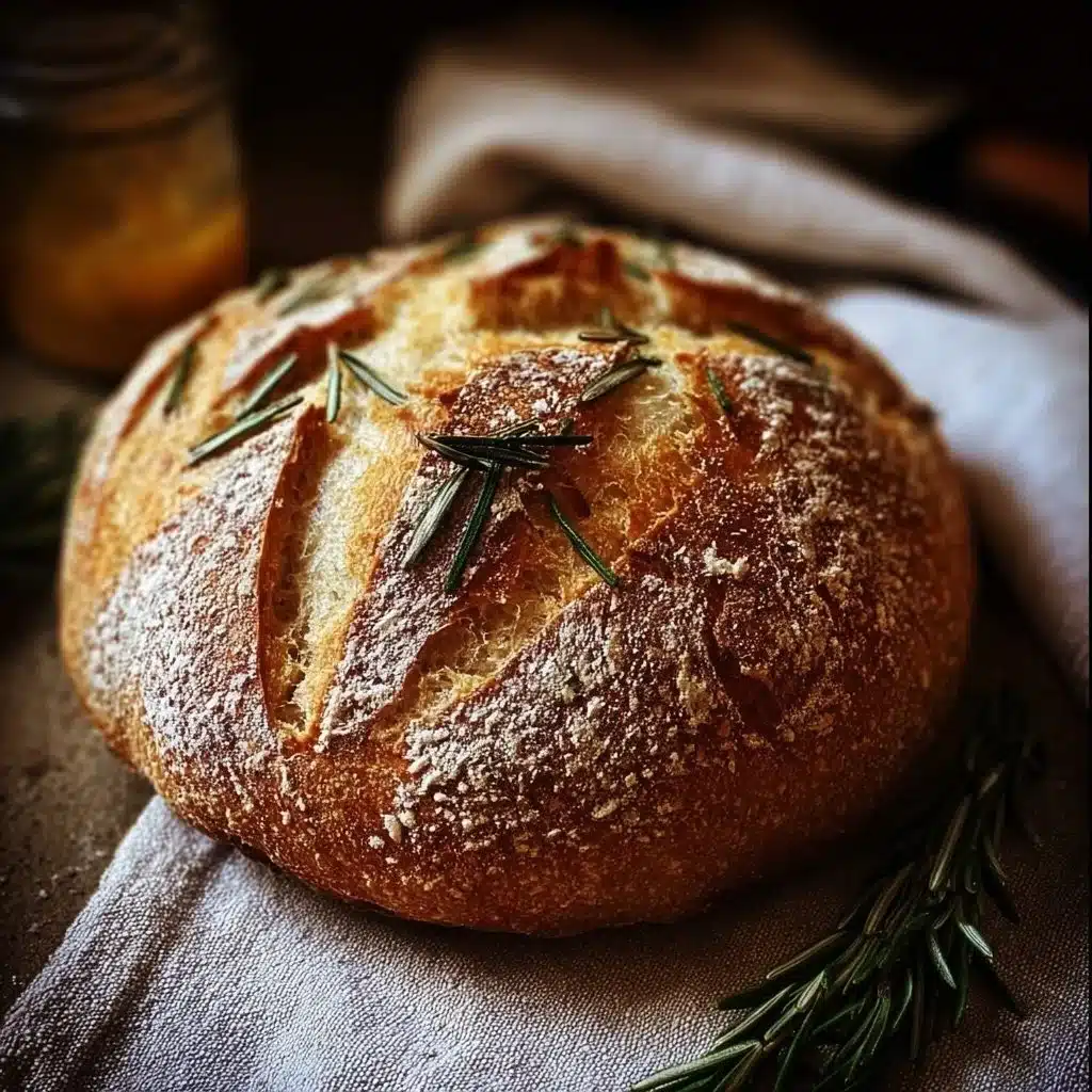 Rustic Garlic Rosemary Artisan Loaf 4 Rustic Garlic Rosemary Artisan Loaf