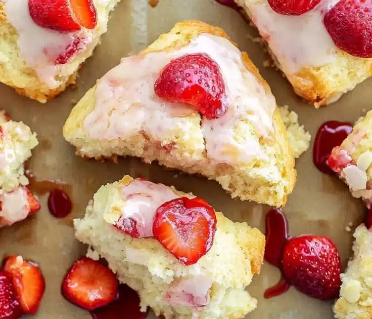 Strawberry Cream Scones
