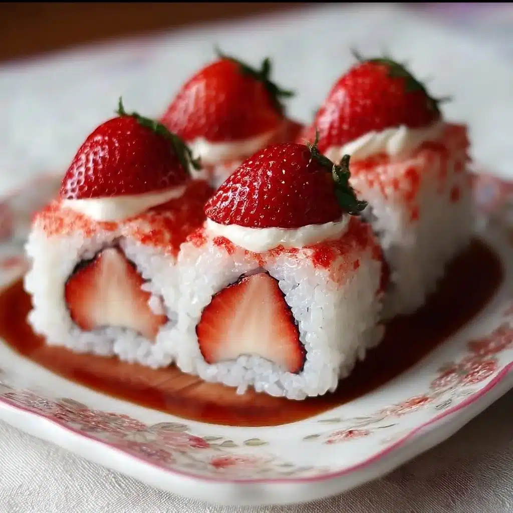 Strawberry Shortcake Sushi 4 Strawberry Shortcake Sushi