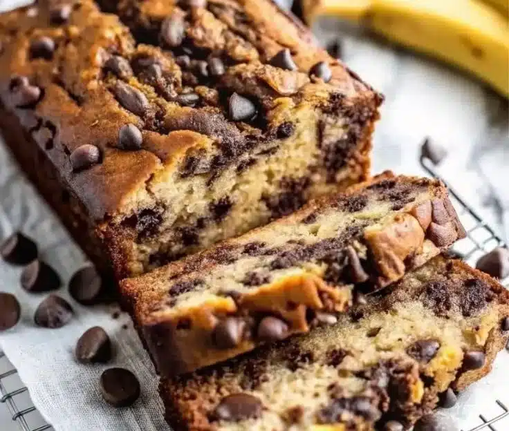 Super Moist Chocolate Chip Banana Bread 4 Super Moist Chocolate Chip Banana Bread