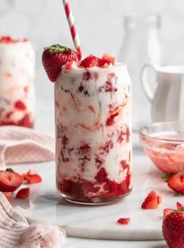 Vegan Korean Strawberry Milk 4 Vegan Korean Strawberry Milk