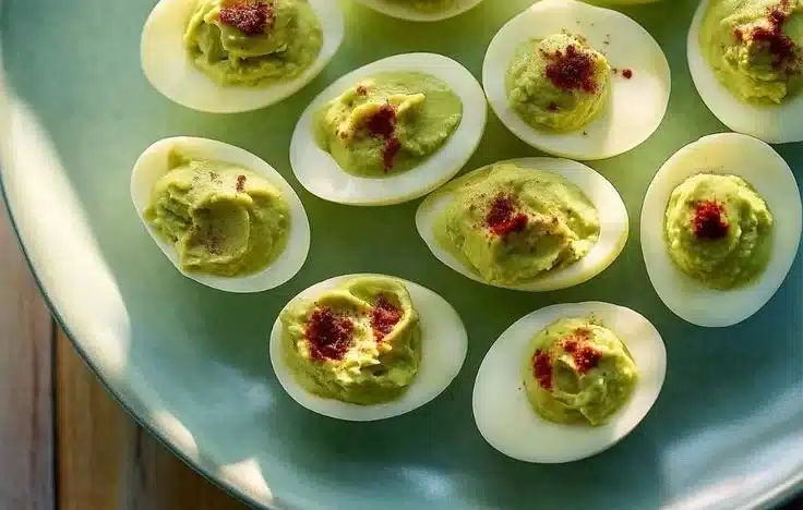 Avocado Deviled Eggs 4 Avocado Deviled Eggs