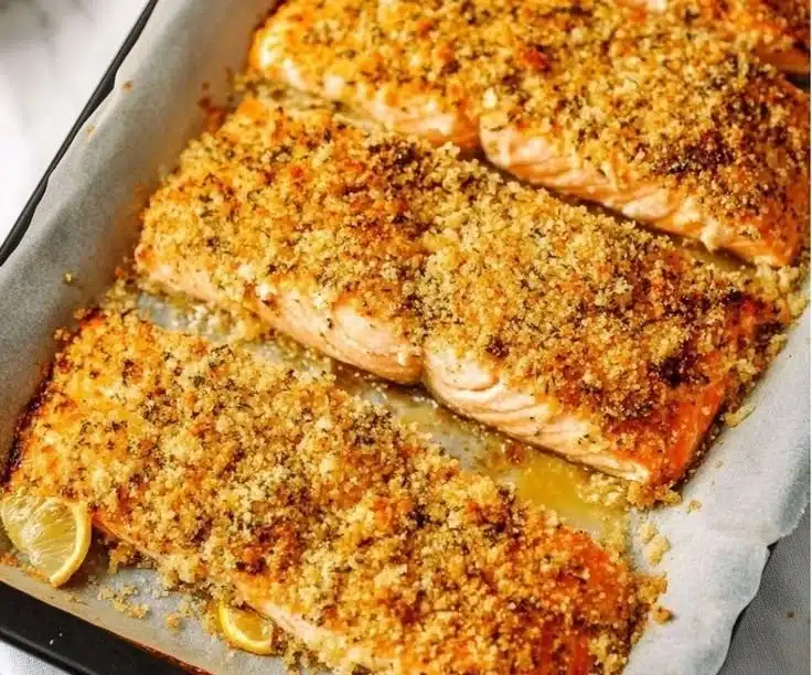 Baked Parmesan Crusted Salmon