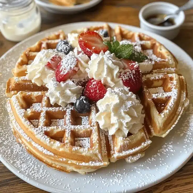 Belgian Waffles 4 Waffle.....🍕🍕🍕🍕