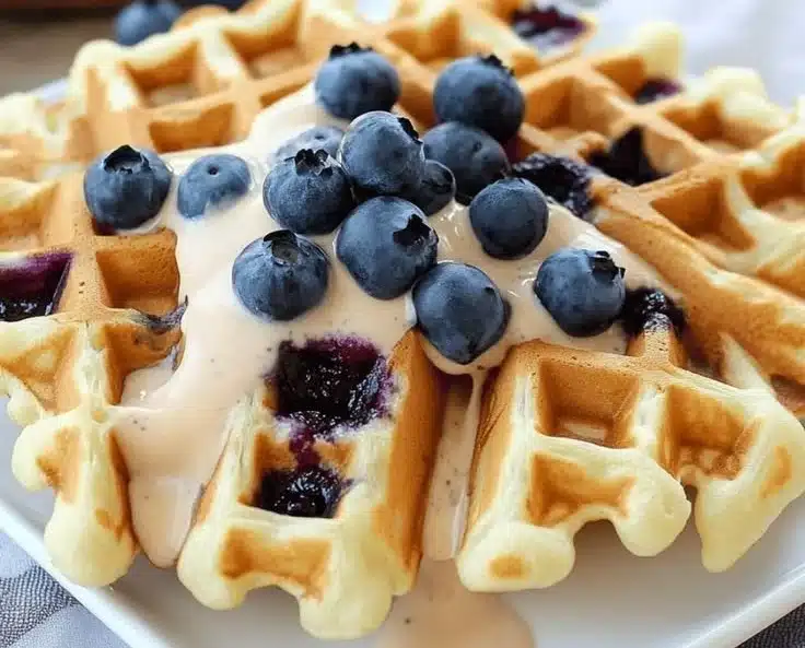 Blueberry Waffles 4 Blueberry Waffles