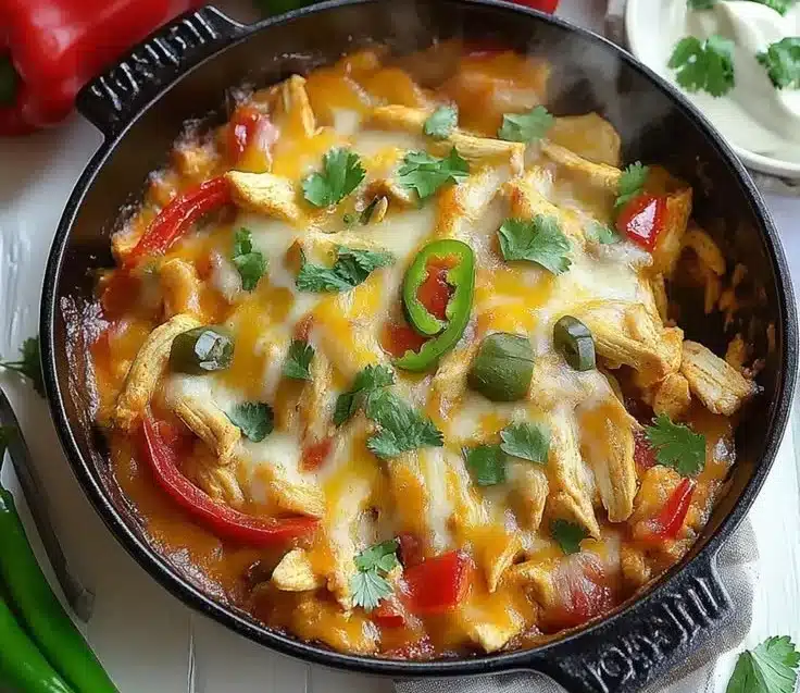 Easy Cheesy Chicken Fajita Casserole You'll Crave Always