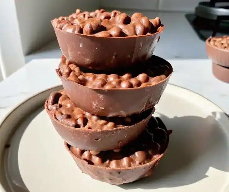 Chocolate Peanut Butter Crunch Cups 4 Chocolate Peanut Butter Crunch Cups