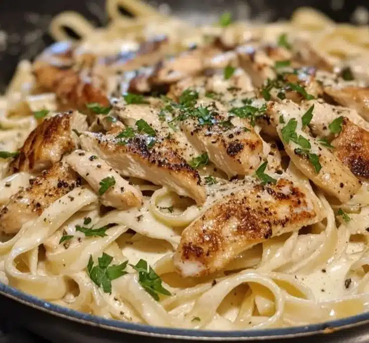 Creamy Chicken Fettuccine Alfredo