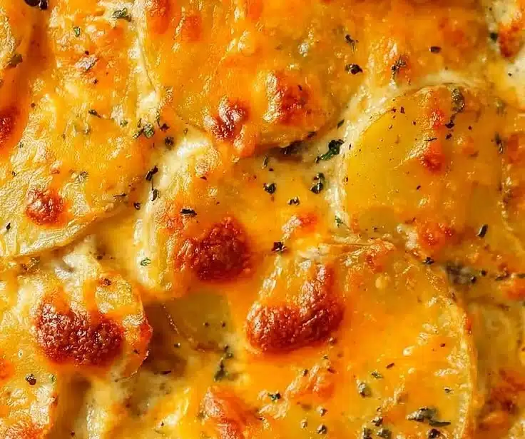 Rich Scalloped Potatoes with Cream of Chicken
