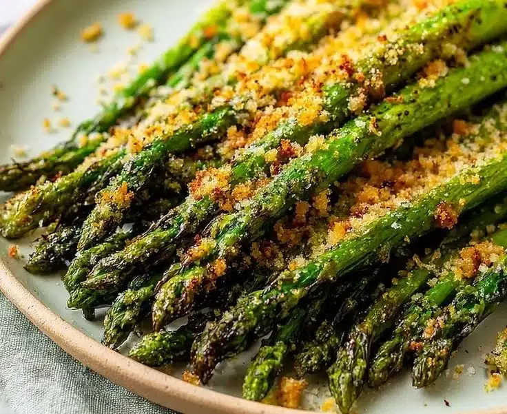 Crispy Asparagus with Breadcrumbs