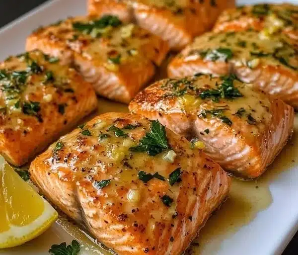 Garlic Butter Baked Salmon