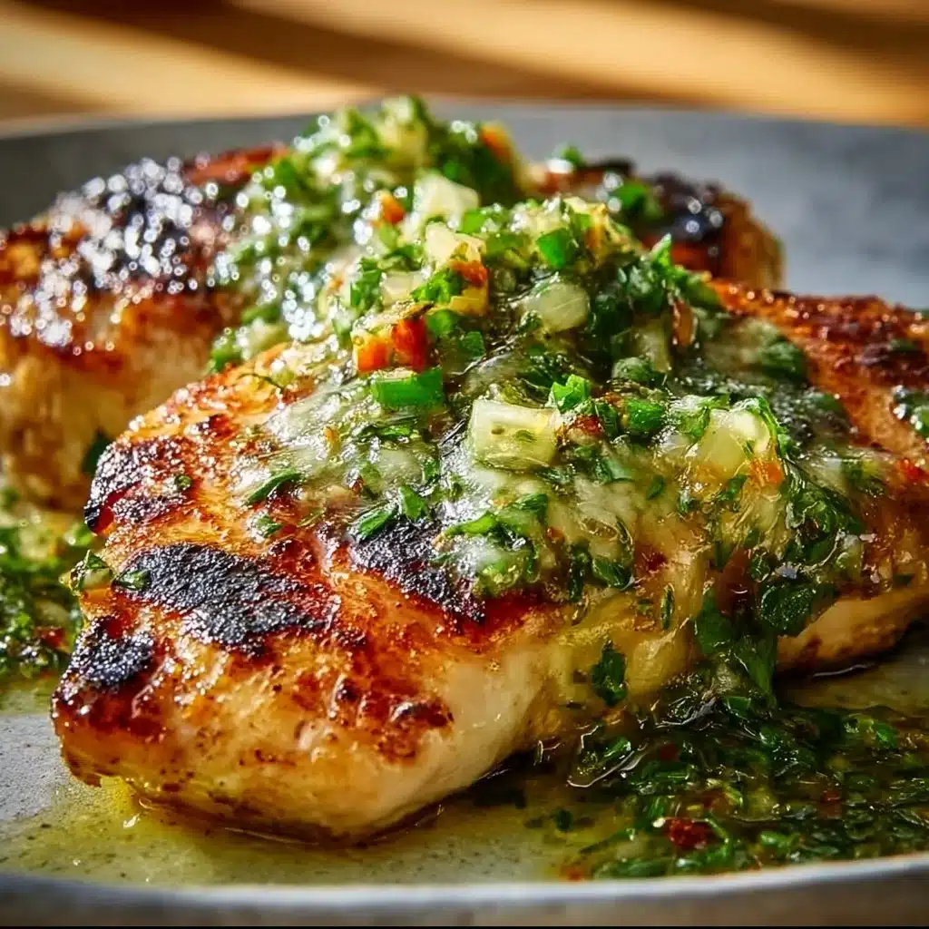 Grilled salsa verde chicken with melted pepper jack cheese on a plate