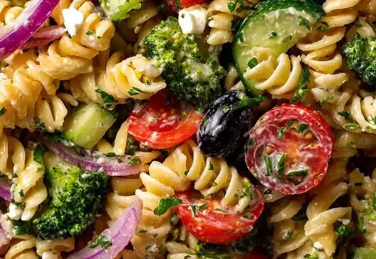 High Protein Pasta Salad
