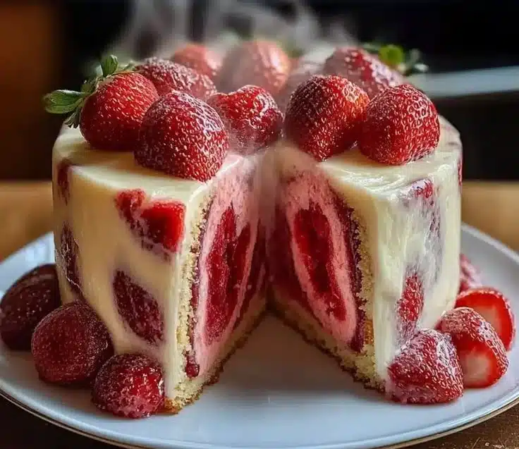 Indulgent Strawberry Cheesecake Pound Cake 4 Indulgent Strawberry Cheesecake Pound Cake You'll Adore