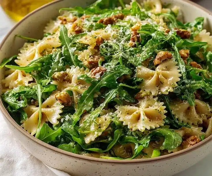 Lemon Arugula Pasta Salad