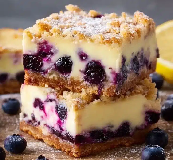 Lemon Blueberry Cheesecake Bars
