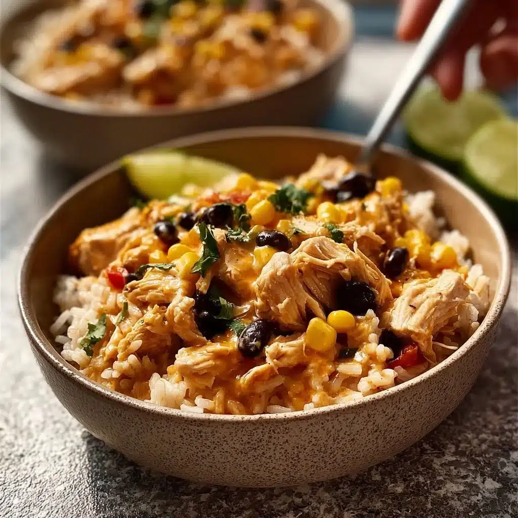 Mexican chicken and rice with cheese served on a plate