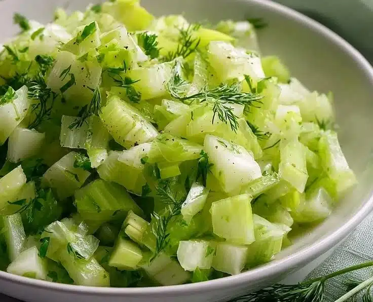 Quick Celery Salad with Dill