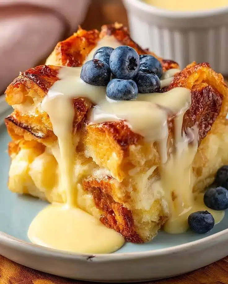 Quick Croissant Bread Pudding