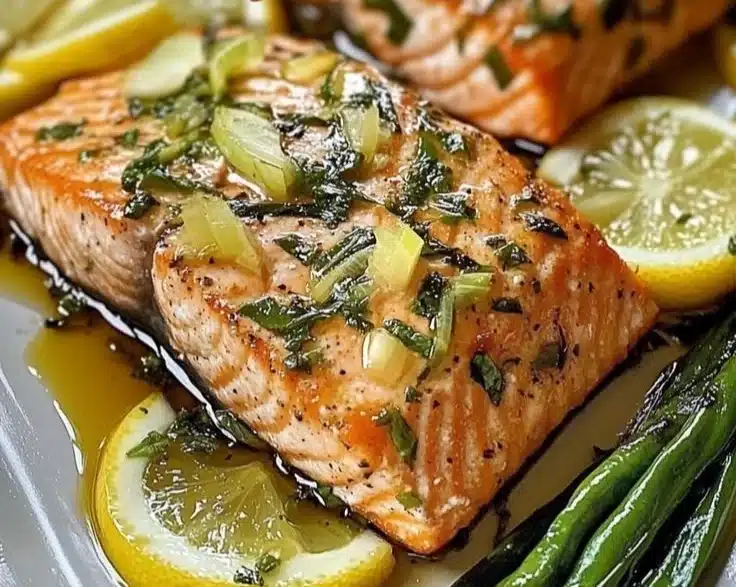 Quick Lemon Basil Salmon 4 Quick Lemon Basil Salmon