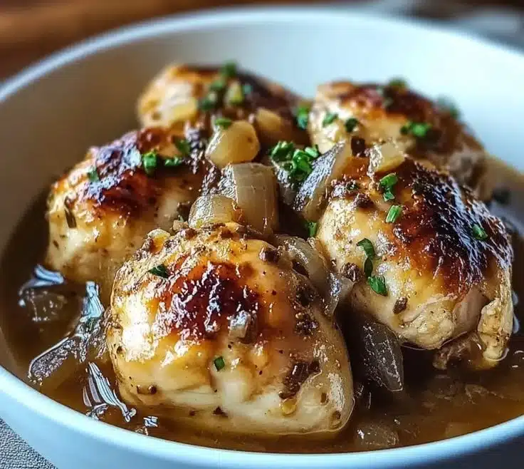 Savory slow-cooked chicken in a crockpot, ready to be served.