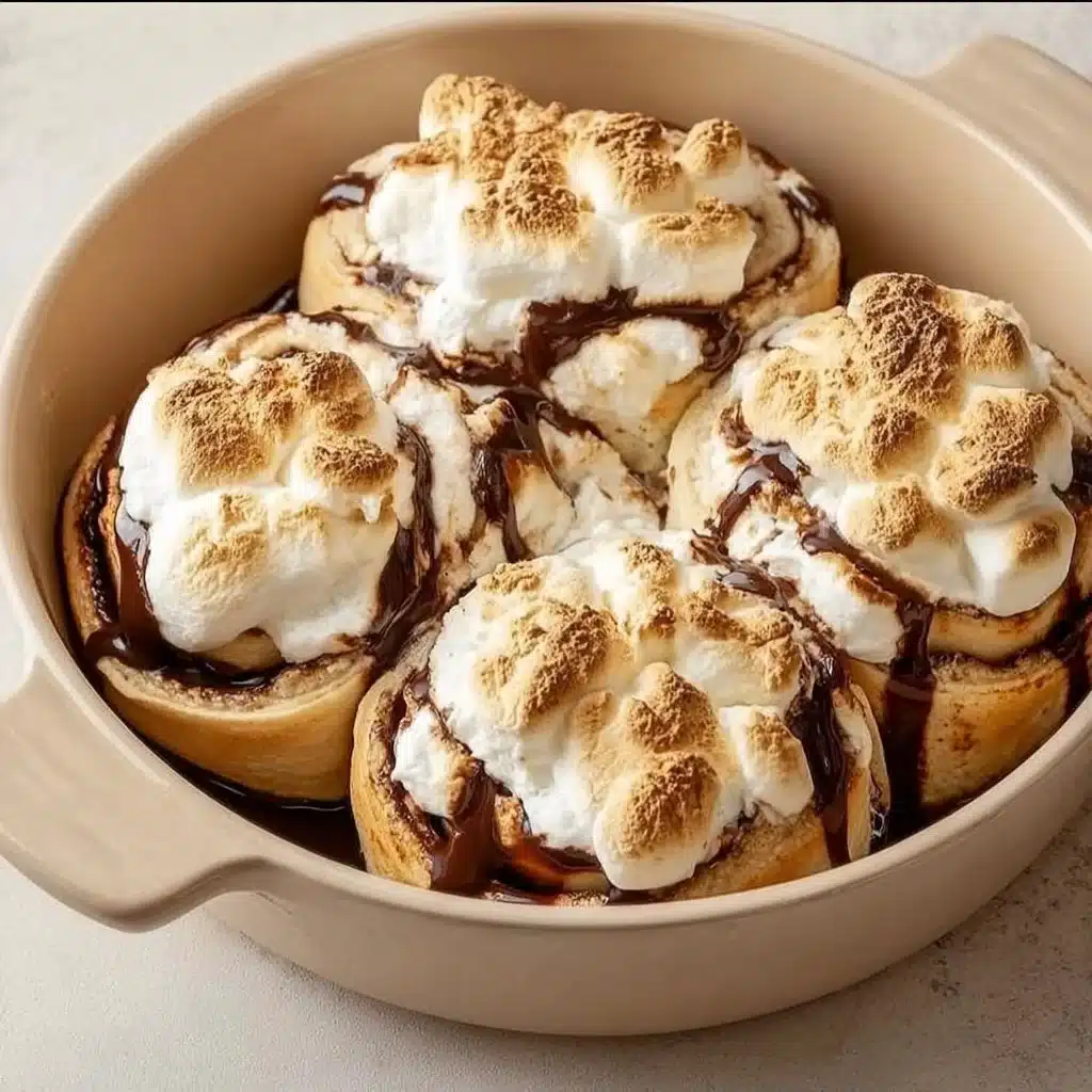 Delicious S'mores Roll Ups dessert with chocolate and marshmallows