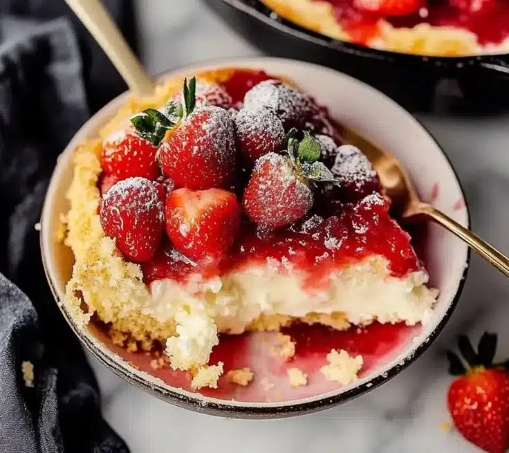 Irresistible Strawberry Cheesecake Dump Cake Made Easy