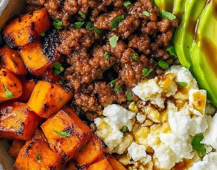 Viral Hot Honey Ground Beef Bowl — Meal Prep High Protein High Fiber