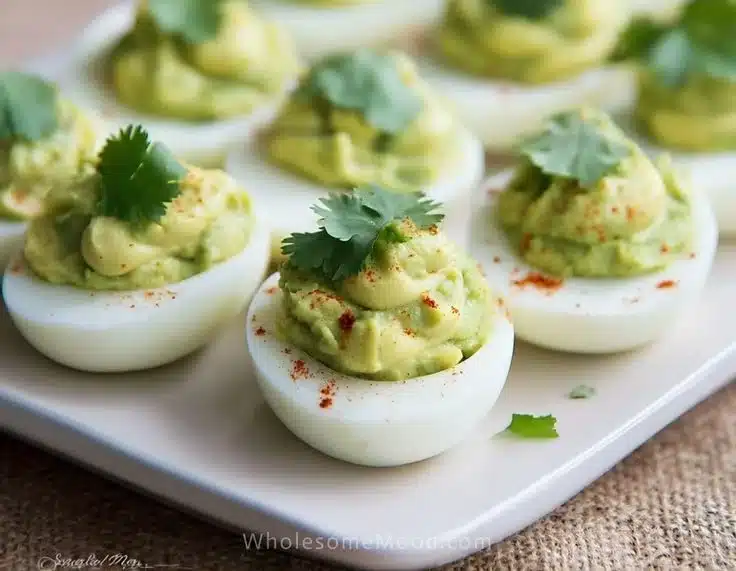 Avocado Deviled Eggs 4 Avocado Deviled Eggs
