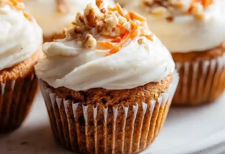 Carrot Cake Cupcakes 4 Moist Carrot Cake Cupcakes with Cream Cheese Frosting