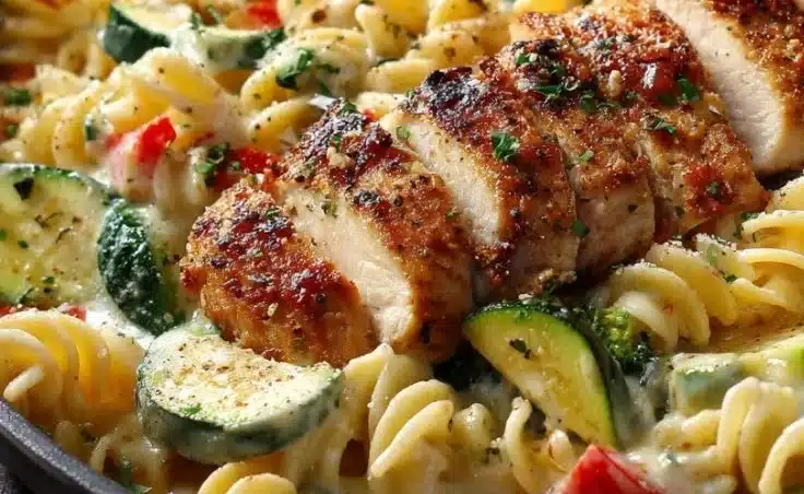Creamy Chicken Pasta Primavera