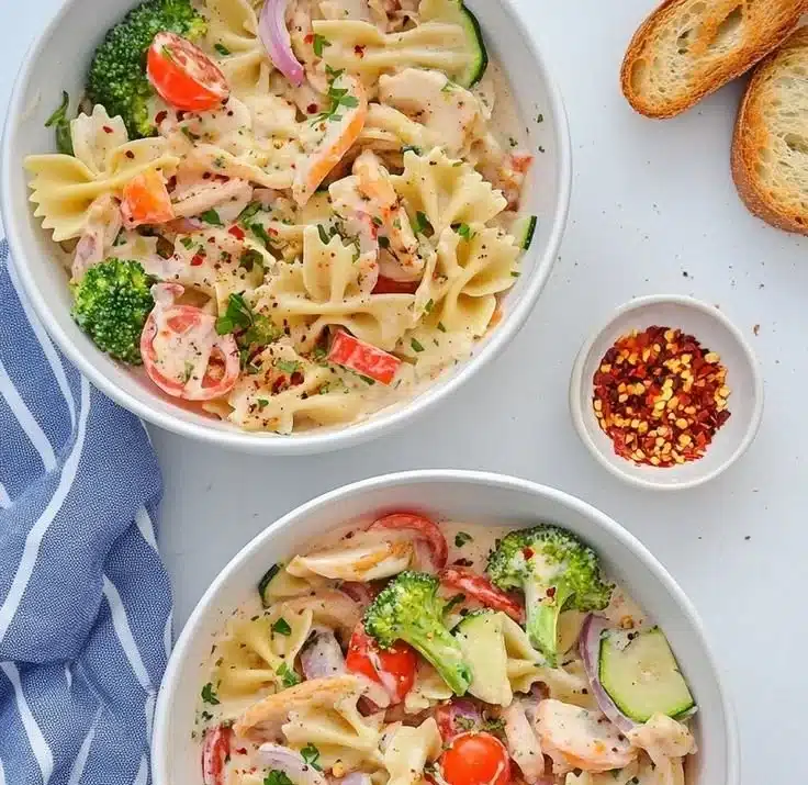 Flavorful Vegan Pasta Primavera