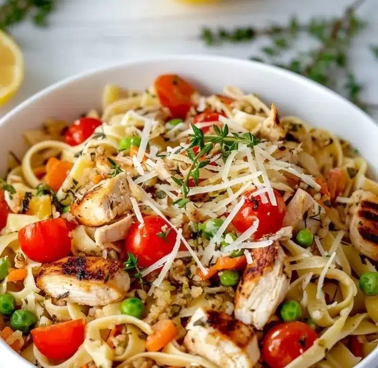 Fresh Chicken Pasta Primavera