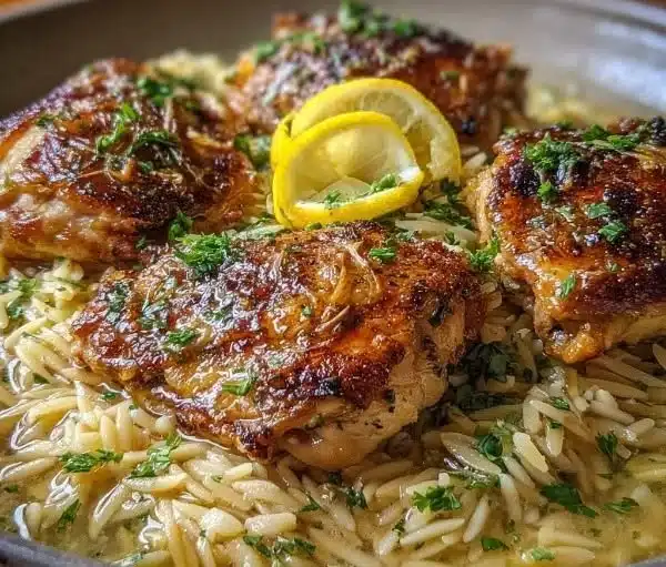 Greek Lemon Chicken and Orzo
