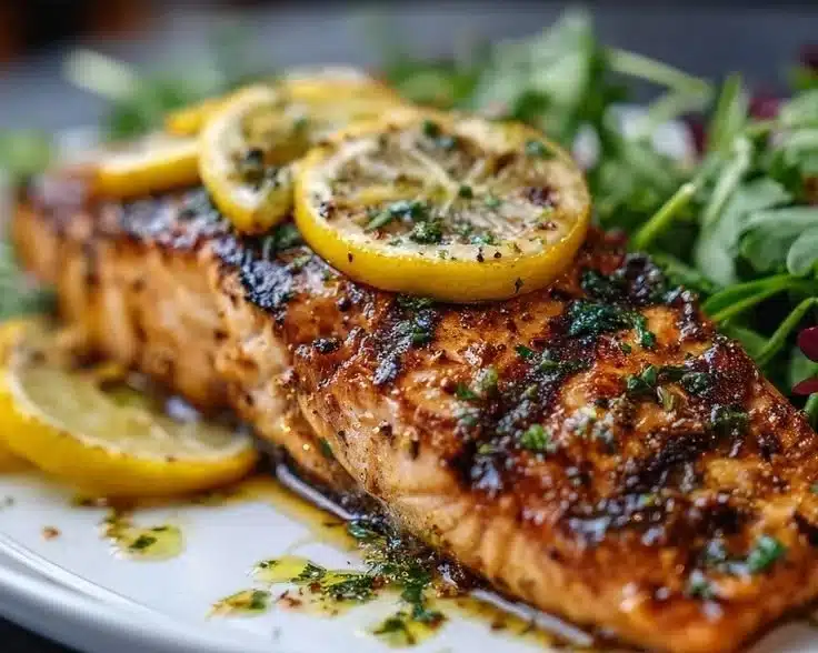 Lemon Grilled Salmon 4 Lemon Grilled Salmon