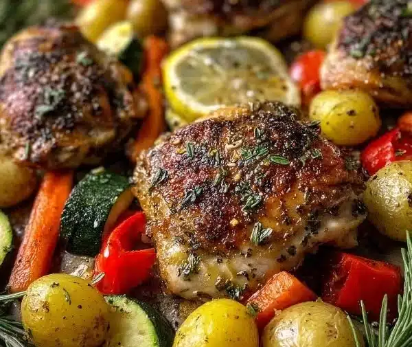 Sheet Pan Lemon Herb Chicken and Vegetables