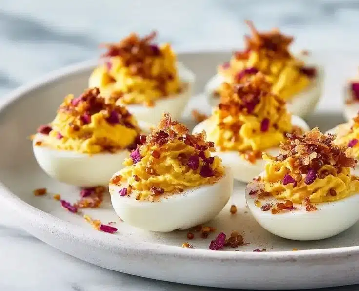 Mustard Pickled Deviled Eggs