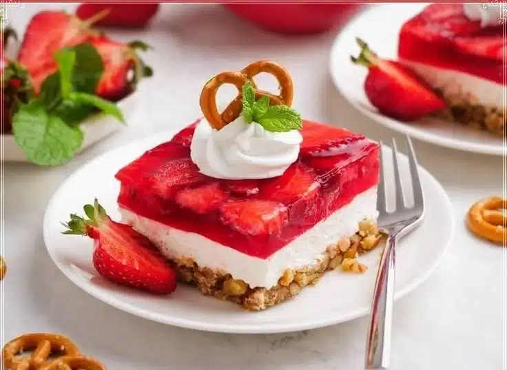 Strawberry Pretzel Salad 4 Strawberry Pretzel Salad