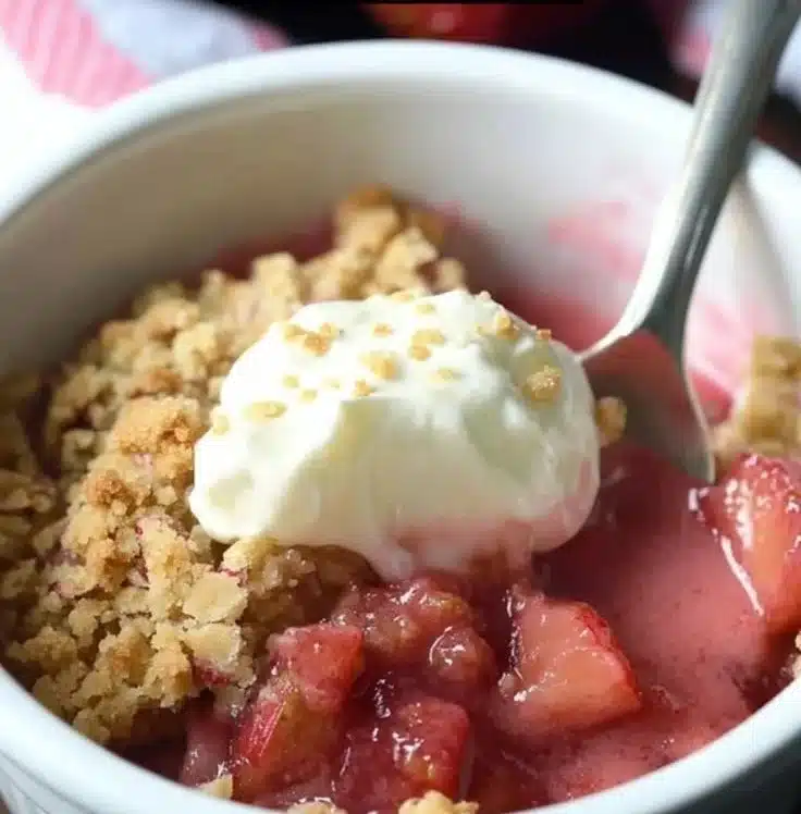Strawberry Rhubarb Crumble